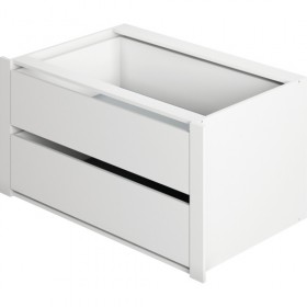 Модуль с ящиками для шкафа 600 Белый снег в Оби - ob.katalogmebeli.com | фото