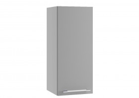 Монца ВП 300 шкаф верхний высокий (Белый софт/корпус Серый) в Оби - ob.katalogmebeli.com | фото