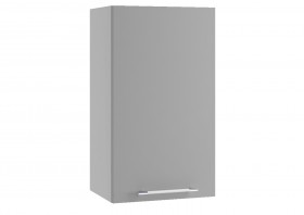 Монца ВП 400 шкаф верхний высокий (Белый софт/корпус Серый) в Оби - ob.katalogmebeli.com | фото