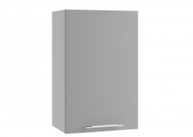 Монца ВП 450 шкаф верхний высокий (Белый софт/корпус Серый) в Оби - ob.katalogmebeli.com | фото