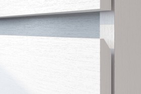 Модульная система "Токио" Тумба прикроватная Белый текстурный / Белый текстурный в Оби - ob.katalogmebeli.com | фото 4