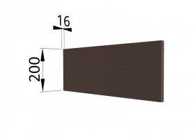 Панель торцевая АНП Квадро (для антресоли) Шоколад кожа в Оби - ob.katalogmebeli.com | фото