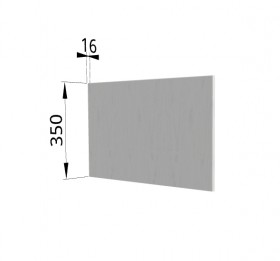 Панель торцевая (для шкафа горизонтального глубокого) ГПГ Капля (Белый) в Оби - ob.katalogmebeli.com | фото