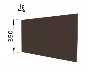 Панель торцевая (для шкафа горизонтального глубокого) ГПГ Квадро (Шоколад кожа) в Оби - ob.katalogmebeli.com | фото