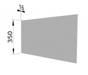 Панель торцевая (для шкафа горизонтального глубокого) ГПГ Ройс (Белый софт) в Оби - ob.katalogmebeli.com | фото