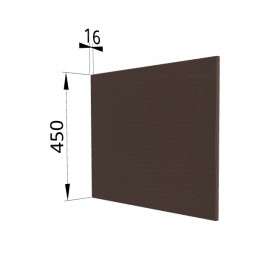 Панель торцевая (для шкафа горизонтального глубокого высокого) ГВПГ Квадро (Шоколад кожа) в Оби - ob.katalogmebeli.com | фото