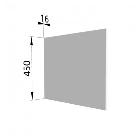 Панель торцевая (для шкафа горизонтального глубокого высокого) ГВПГ Ройс (Белый софт) в Оби - ob.katalogmebeli.com | фото