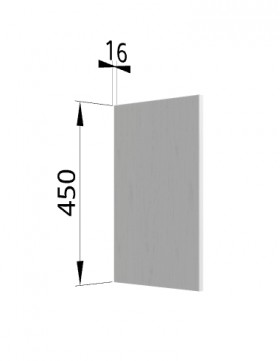 Панель торцевая (для шкафа горизонтального высокого) ВПГ Гарда (Белый) в Оби - ob.katalogmebeli.com | фото