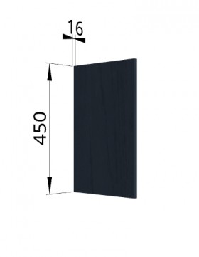 Панель торцевая (для шкафа горизонтального высокого) ВПГ Гарда (Джинс) в Оби - ob.katalogmebeli.com | фото