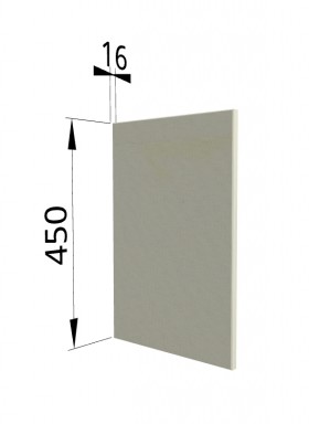 Панель торцевая (для шкафа горизонтального высокого) ВПГ Квадро (Ваниль кожа) в Оби - ob.katalogmebeli.com | фото
