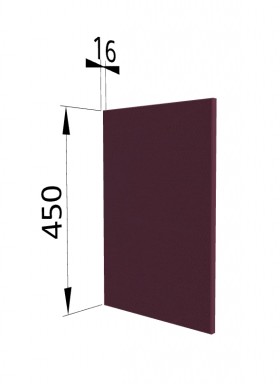 Панель торцевая (для шкафа горизонтального высокого) ВПГ Квадро (Виноград) в Оби - ob.katalogmebeli.com | фото