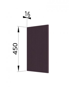 Панель торцевая (для шкафа горизонтального высокого) ВПГ Тито, Гарда (Пурпур) в Оби - ob.katalogmebeli.com | фото