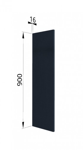 Панель торцевая (для шкафа верхнего высокого) ВП Тито, Гарда (Индиго) в Оби - ob.katalogmebeli.com | фото