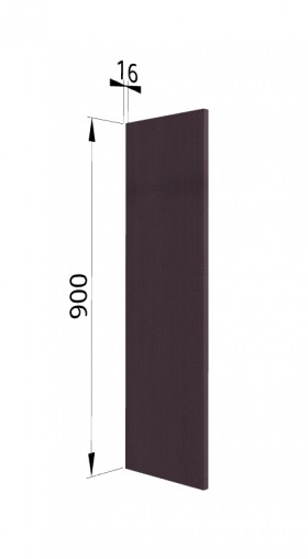 Панель торцевая (для шкафа верхнего высокого) ВП Тито, Гарда (Пурпур) в Оби - ob.katalogmebeli.com | фото