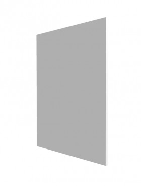 Панель торцевая С Ройс (для шкафов нижних) Белый софт в Оби - ob.katalogmebeli.com | фото