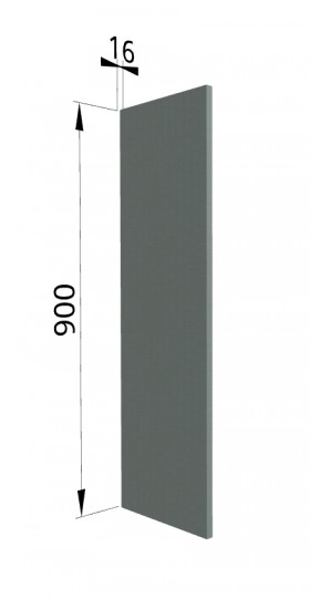 Панель торцевая ВП Квадро (для шкафа верхнего высокого) Нарцисс в Оби - ob.katalogmebeli.com | фото