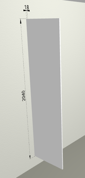 Панель ТП60 (для пеналов) Grey в Оби - ob.katalogmebeli.com | фото