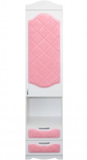 Пенал с ящиками серии Иллюзия 36 Светло-розовый в Оби - ob.katalogmebeli.com | фото