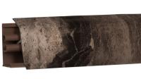 Плинтус LB-38, L=3000мм, мрамор бергамо темный в Оби - ob.katalogmebeli.com | фото 1