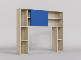 Полка на стол Скай (Синий/корпус Клен) в Оби - ob.katalogmebeli.com | фото