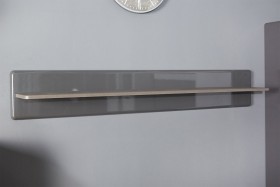 Полка настенная «Наоми» узкая (Джут, Фон серый) в Оби - ob.katalogmebeli.com | фото 2
