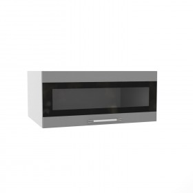 Ройс ГПГСФ 800 Шкаф верхний горизонтальный (Черника софт/корпус Серый) в Оби - ob.katalogmebeli.com | фото