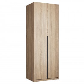 Шкаф 2-х дверный Локер "гармошка" Дуб Сонома (штанга) в Оби - ob.katalogmebeli.com | фото 1