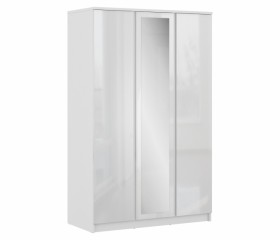 Шкаф 3-х дверный СБ-2493 Медея (Белый/Белый глянец) в Оби - ob.katalogmebeli.com | фото