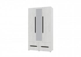 Шкаф 3-х створчатый с ящиками и зеркалом Вега (Прованс) в Оби - ob.katalogmebeli.com | фото