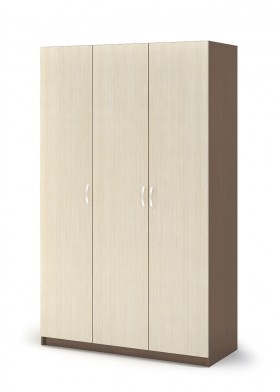 Шкаф 3-х створчатый ШК 557 Спальня Basya (шимо темный/шимо светлый) в Оби - ob.katalogmebeli.com | фото 1