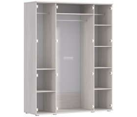Шкаф 4-х дверный СБ-2389 Флоренция (Дуб Сонома Белый) в Оби - ob.katalogmebeli.com | фото 3