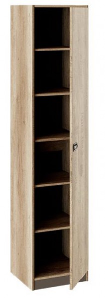 Шкаф для белья «Пилигрим» (Дуб Каньон светлый, Фон серый) в Оби - ob.katalogmebeli.com | фото 2