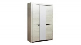 Шкаф для одежды "Лючия" (3-х дв.) (венге / белый) в Оби - ob.katalogmebeli.com | фото