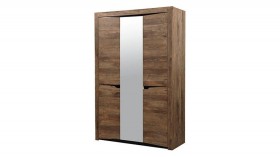 Шкаф для одежды "Лючия" (3-х дв.) (кейптаун/зеркало) в Оби - ob.katalogmebeli.com | фото 1