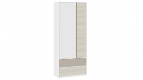 Шкаф для одежды комбинированный «Сканди» Дуб Гарден/Белый/Глиняный серый в Оби - ob.katalogmebeli.com | фото