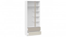Шкаф для одежды комбинированный «Сканди» Дуб Гарден/Белый/Глиняный серый в Оби - ob.katalogmebeli.com | фото 2