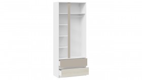 Шкаф для одежды комбинированный «Сканди» Дуб Гарден/Белый/Глиняный серый в Оби - ob.katalogmebeli.com | фото 5