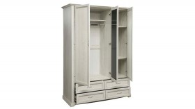 Шкаф для одежды "Сохо" (бетон пайн белый/4 ящика/1532) в Оби - ob.katalogmebeli.com | фото 3