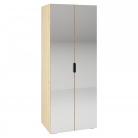 Шкаф двудверный Норд ШК-800 с 2 зеркалами дуб сонома/белый в Оби - ob.katalogmebeli.com | фото 1
