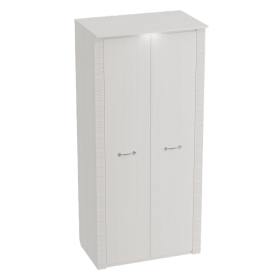 Шкаф двухдверный Элана 645 Бодега белая в Оби - ob.katalogmebeli.com | фото