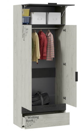 Шкаф комбинированный для одежды «Оксфорд-2» в Оби - ob.katalogmebeli.com | фото 2