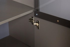 Шкаф комбинированный с 1-ой дверью «Наоми» (Джут, Фон серый) в Оби - ob.katalogmebeli.com | фото 5