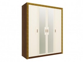 Шкаф комбинированный "Айрум" (дуб кальяри/белый/зеркало/1744) в Оби - ob.katalogmebeli.com | фото 1