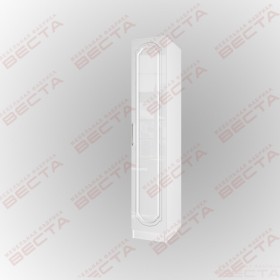 Шкаф МДФ 400 одностворчатый штанга Белый глянец  в Оби - ob.katalogmebeli.com | фото