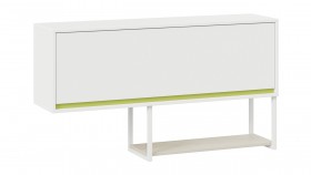 Шкаф навесной «Сканди» Дуб Гарден/Белый/Зеленый в Оби - ob.katalogmebeli.com | фото 1