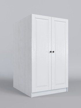 Шкаф под кровать второго яруса Классика (Белый/корпус Выбеленное дерево) в Оби - ob.katalogmebeli.com | фото