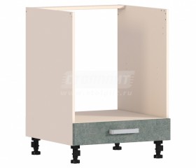 Шкаф-стол РСД-1-60 под духовку Регина 20 (Бетон серый/корпус Белый) в Оби - ob.katalogmebeli.com | фото