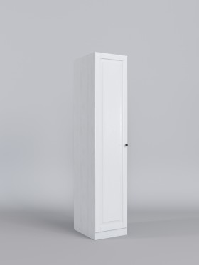 Шкаф угловой (левая секция) Классика (Белый/корпус Выбеленное дерево) в Оби - ob.katalogmebeli.com | фото 1