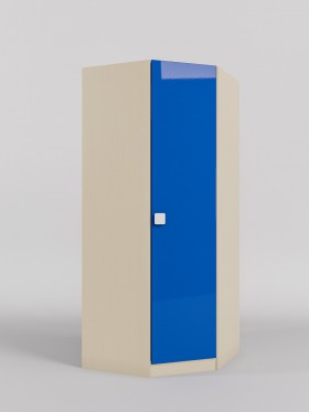Шкаф угловой (угловая секция) Скай люкс (Синий/корпус Клен) в Оби - ob.katalogmebeli.com | фото 1