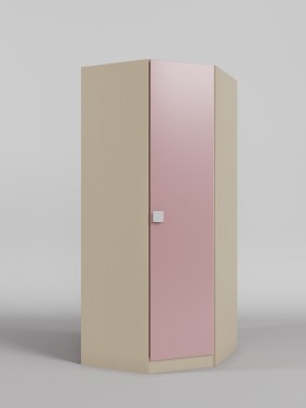 Шкаф угловой (угловая секция) Грэйси (Розовый/корпус Клен) в Оби - ob.katalogmebeli.com | фото 1